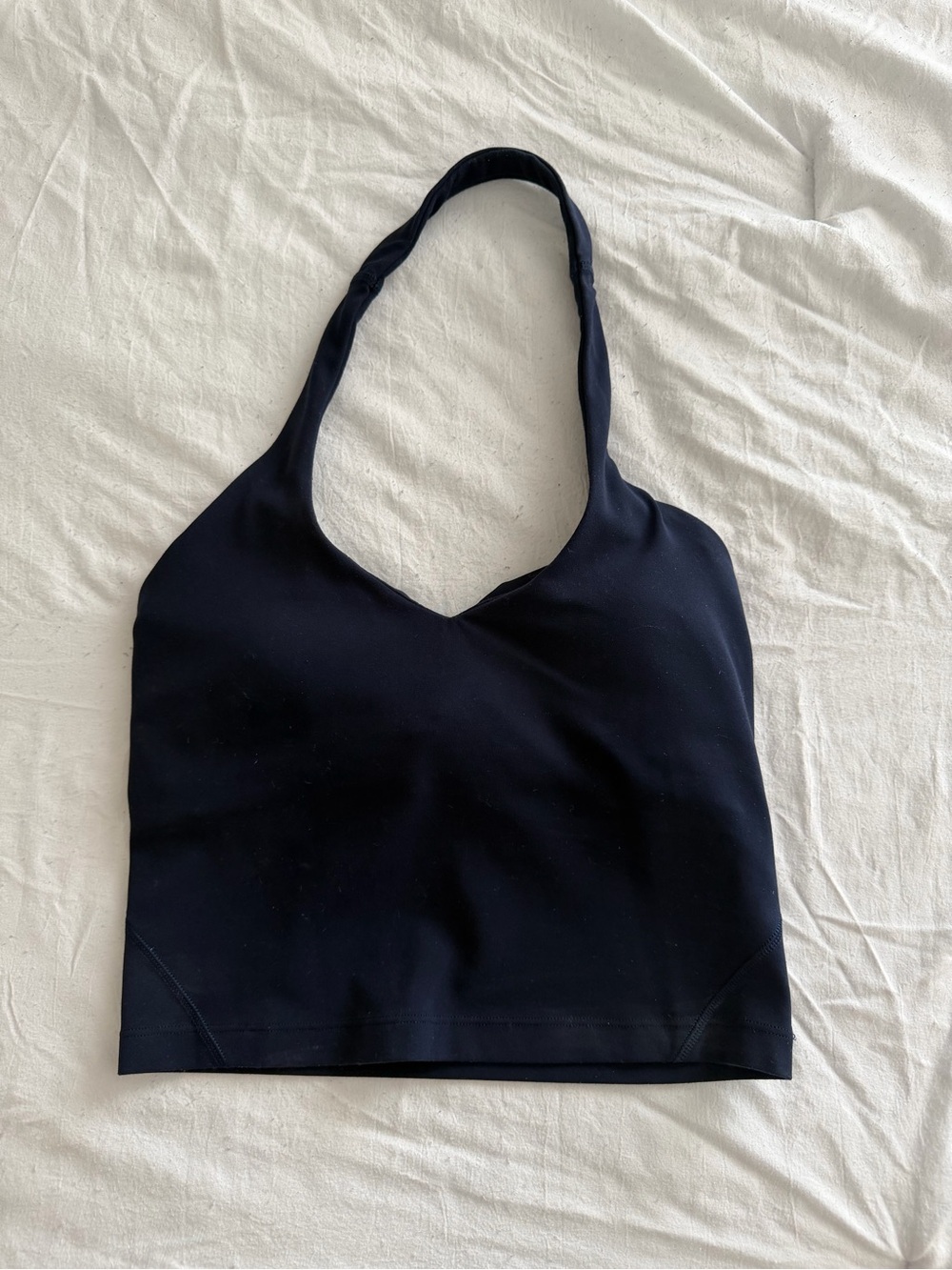 lululemon navy halter tank top